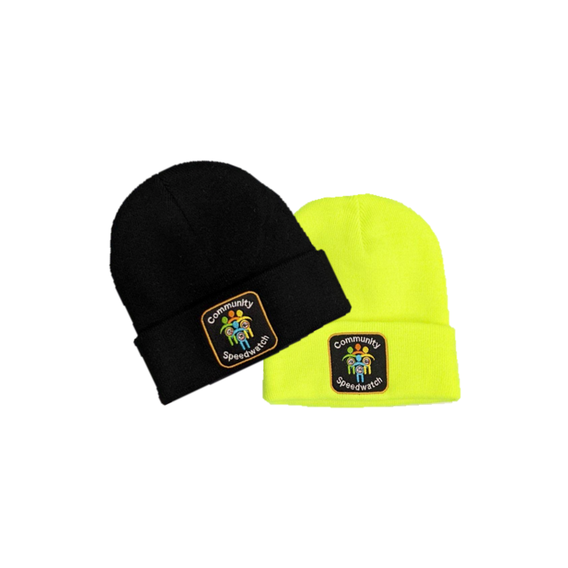 Beanie Hat with turnup and logo
